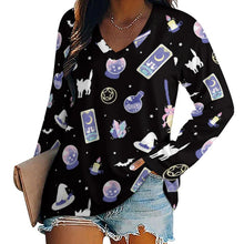 Charger l'image dans la galerie, T-shirt tee shirt à manches longues ample femme TLREV2 personnalisé avec photo logo texte motif (impression des multi-images)