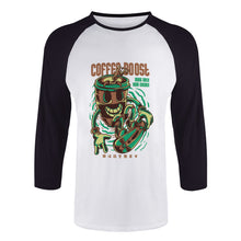 Charger l'image dans la galerie, T-shirt tee shirt Raglan à manches 3/4 élastique décontracté homme personnalisé avec photo motif logo texte