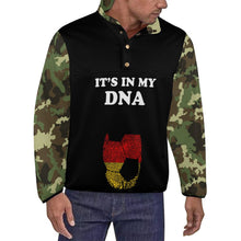 Charger l'image dans la galerie, Sweat-shirt d'hiver coupe ample à col cheminée boutons hommes personnalisée avec photo texte (impression complète multi-images)