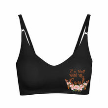 Charger l'image dans la galerie, Brassière échancrée soutien-gorge push up sans coutures active micro-stretch lounge pour femme WH022 personnalisé avec motif texte photo (impression en bas à gauche)