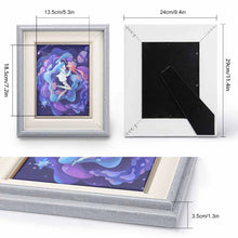 Charger l'image dans la galerie, Cadre photo en bois Naturel (version verticale) personnalisé avec photo logo texte motif