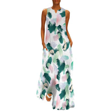 Charger l'image dans la galerie, Grande taille femmes Maxi robe longue robe sans manches GQ personnaliser avec photo motif texte logo (impression d'image unique)
