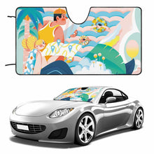 Charger l'image dans la galerie, Pare-soleil voiture de pare-brise personnalisé avec texte photo logo