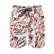 Charger l'image dans la galerie, Short de bain / maillot de bain / short de plage à séchage rapide avec cordon de serrage pour homme D1P personnalisée avec photo texte (Impression Complète Une Image)