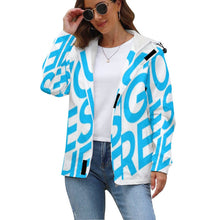 Charger l'image dans la galerie, Impression d’image unique Sweat à capuche/Veste Polaire grande taille Femme A681 personnalisé avec photo logo motif texte