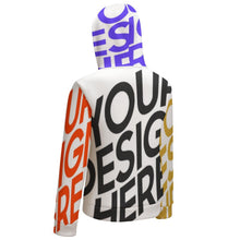 Charger l'image dans la galerie, Impression des multi-images Sweat à Capuche en Peluche zippé Grande taille Femme BH1 personnalisé avec photo texte logo motif