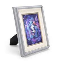 Charger l'image dans la galerie, Cadre photo en bois Naturel (version verticale) personnalisé avec photo logo texte motif