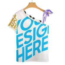 Charger l'image dans la galerie, Manches courtes ZT avec nœud à une bandoulière personnalisé avec photo et logo (Conception multi-images)