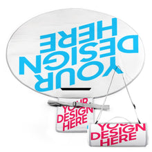 Charger l'image dans la galerie, Tapis de pique-nique extérieur rond Q004 impression personnalisé avec photo logo motif texte