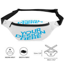 Charger l'image dans la galerie, Sac banane en cuir personnalisée avec photo texte pour femme homme