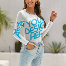 Charger l'image dans la galerie, Sous-pull gaze pour femme NZ140 personnalisé avec photo et texte (Image unique)