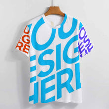 Charger l'image dans la galerie, T-shirt en coton à imprimé code européen pour femmes ZP057 Personnalisé avec photo et texte (Conception multi-images)