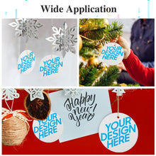 Charger l'image dans la galerie, Décoration / pendentif de Noël céramique rond personnalisé avec photo texte motif logo