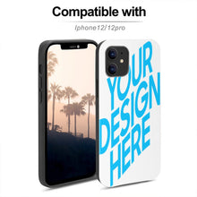 Charger l'image dans la galerie, Coque de téléphone en bois iPhone 12/ 12Pro impression personnalisée avec image logo motif texte