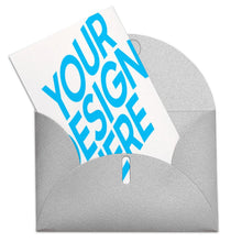 Charger l'image dans la galerie, Carte de voeux / carte postale verticale impression personnalisée avec photo logo motif texte