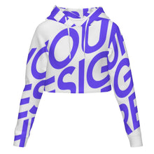 Charger l'image dans la galerie, Sweat court à capuche pour femme MSYX327 personnalisé avec photo texte prénom (conception une image)