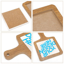 Charger l'image dans la galerie, Sous verre/dessous de plateau en bois JJ0522080 impression personnalisé avec motif logo texte photo