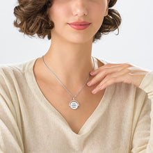 Charger l'image dans la galerie, Collier Tournant Gravé X0067 en argent sterling 925 pour femme gravure personnalisé avec nom texte