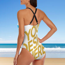 Charger l'image dans la galerie, Bodysuit maillot de bain une pièce moderne sexy femme LT3150 personnalisé avec photo motif texte logo (conception multi-images)