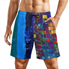 Charger l'image dans la galerie, 2023 New homme maillot de bain short de compression de plage à séchage rapide personnalisé avec avec photo texte prénom (conception multi-images)