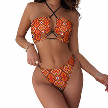 Charger l'image dans la galerie, 2023 ensemble 2 pièces bikini maillot de bain pour femmes sexy personnalisé avec photos logo motif (conception une image)