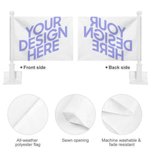 Charger l'image dans la galerie, Drapeaux de voiture / Décoration voiture extérieur personnalisé avec photo logo texte motif