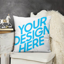 Charger l'image dans la galerie, Lot de 2 housses de coussin en peluche design double face personnalisées avec photo motif texte