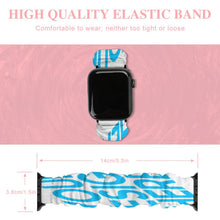 Charger l'image dans la galerie, Bracelet de montre élastique pour Apple Watch personnalisé avec photo texte et motif