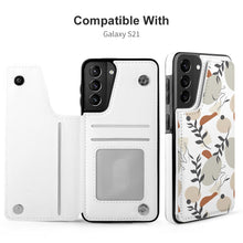 Charger l'image dans la galerie, Coque de téléphone à rabat en cuir TPU pour Samsung Galaxy S21 3C0705121 personnalisé avec photo logo texte motif