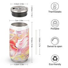 Charger l'image dans la galerie, Bouteille d'eau en Cola / Gobelet à paille personnalisée de plusieurs images avec texte et logo photo