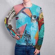 Charger l'image dans la galerie, Sweatshirt chemise tee shirt à manches longues homme avec poche ELREV2 personnalisé avec photo logo texte motif (Impression des multi-images)