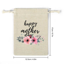 Charger l'image dans la galerie, 8 pièces sacs de rangement lin poches de serrage personnalisé avec photo texte motif logo