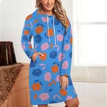 Charger l'image dans la galerie, Robes Sweat Longues avec poche pour femmes SDS003 personnalisé avec photo logo texte motif (impression d'image unique)