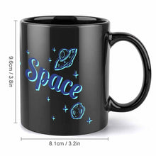 Charger l'image dans la galerie, Mug / Tasse en céramique noir personnalisé avec photo logo texte motif