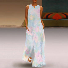 Charger l'image dans la galerie, Grande taille femmes maxi robe longue sans manches GQ personnalisé avec photos motif texte logo (conception multi-images)