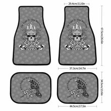 Charger l'image dans la galerie, Tapis de voiture flanelle personnalisé en 3D avec photo logo texte motif ensemble de 4 pièces (Impression d'image unique)