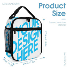 Charger l'image dans la galerie, Sac à lunch isotherme / Sac repas Isotherme personnalisé avec photo motif texte (conception avec une image)
