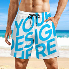 Charger l'image dans la galerie, Maillots de bain short de compression de plage à séchage rapide pour hommes personnalisés avec motif photo texte (conception une image)