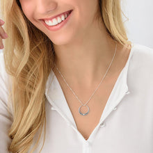 Charger l'image dans la galerie, Collier Ring Diamant en Argent Sterling 925 / Cuivre X0015 gravure personnalisé avec texte prénom