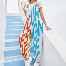 Charger l'image dans la galerie, Combinaison Jumpsuit Ample Femme RP personnalisée avec photo image logo texte motif (impression des multi-images)