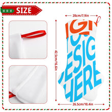 Charger l'image dans la galerie, Cadeau de décoration de Noël Chaussette de Noël personnalisé avec photo motif texte