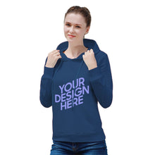 Charger l'image dans la galerie, Sweat-shirt à capuche classique décontracté pour femme avec impression sur le devant sans poche personnalisé avec photo motif texte