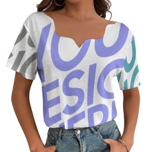 Charger l'image dans la galerie, Impression multi-images T-shirt BBT manches courtes irreguliers personnalisé avec photo logo texte motif