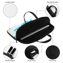Charger l'image dans la galerie, Sac pour ordinateur portable en cuir personnalisé avec photo texte motif