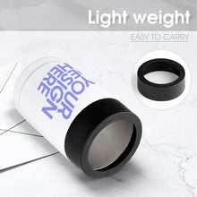 Charger l'image dans la galerie, Refroidisseur de canettes acier inoxydable personnalisée avec texte prénom logo photo