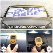 Charger l'image dans la galerie, Pare-soleil voiture de pare-brise personnalisé avec texte photo logo