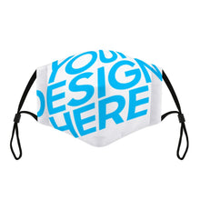 Charger l'image dans la galerie, Masques de protection personnlisés contre les PM2,5 bucco-nasaux (avec cordon noir)
