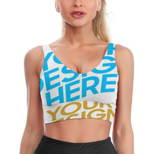 Charger l'image dans la galerie, Soutien-gorge de sport d'entraînement YJ032 femme personnalisé avec photo logo motif texte (impression des multi-images)