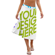 Charger l'image dans la galerie, Jupe d'été NZ030 personnalisée avec photo prénom motif texte (conception multi-images)