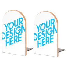 Charger l'image dans la galerie, Serre livre bois / Grands serre-livres 2 pcs BG1613026 personnalisé avec photo logo texte motif